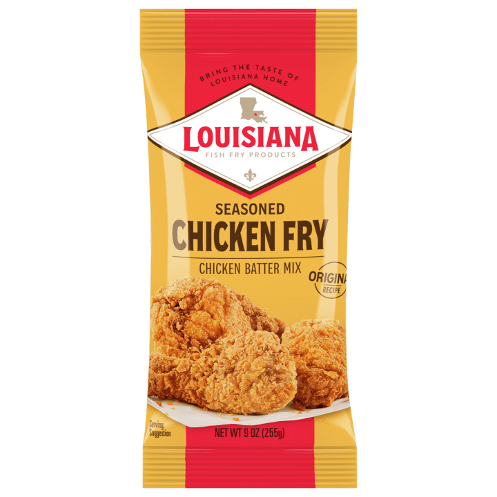 Louisiana Fish Fry Products Chicken Fry Mix, 9 oz Bag (Pack of 4)