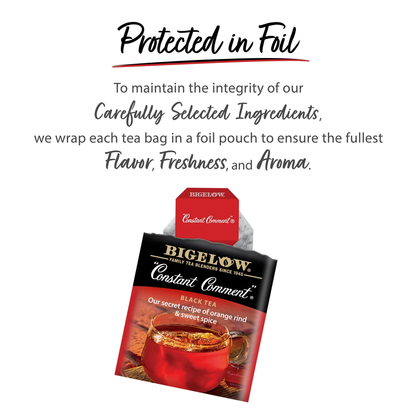 Bigelow Constant Comment, Black Tea Bags, 20 Count, 1.18 oz