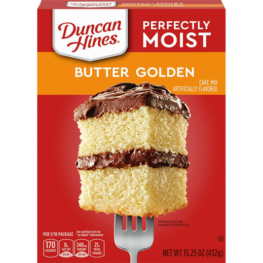 Duncan Hines Classic Cake Mix, Butter Golden, 15.25 Oz, Pack of 2