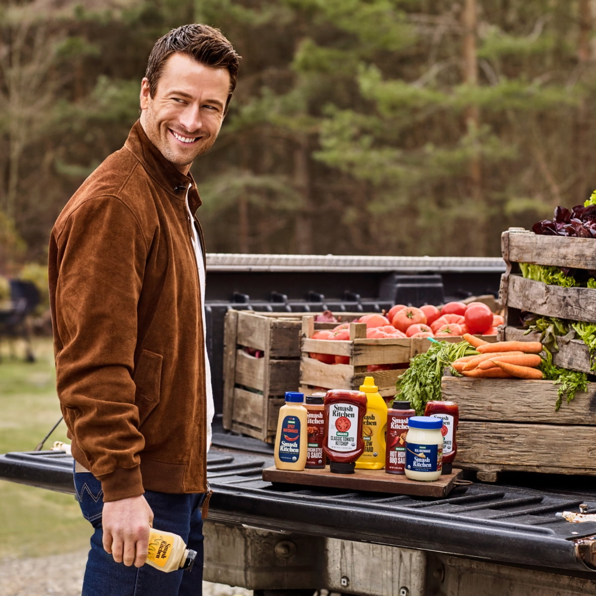 Smash Kitchen Organic Hot Honey BBQ Sauce, 15 oz Bottle(Pack of 2)