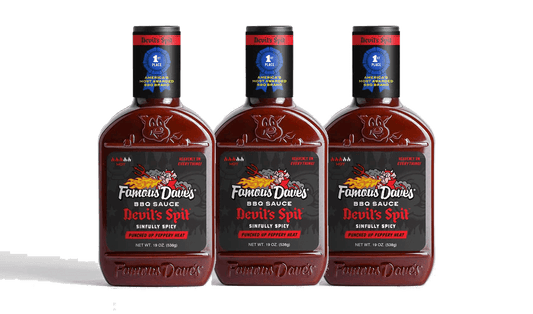 Famous Dave's Devil's Spit Sinfully Spicy BBQ Sauce, 19oz (Pack of 3)