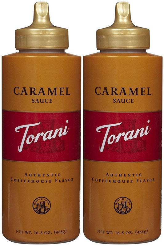 Torani Original Caramel Sauce, 16.5 Oz, (Pack OF 2)