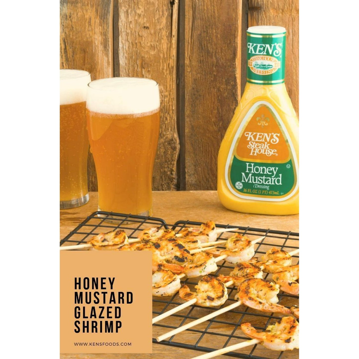 Ken's Steak House Honey Mustard Dressing 16 oz (Pack of 2)