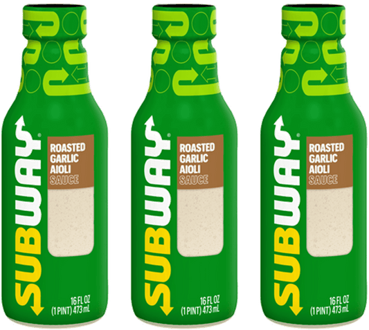 Subway Roasted Garlic Aioli Sauce, 3-Pack 16 fl. oz. Bottles