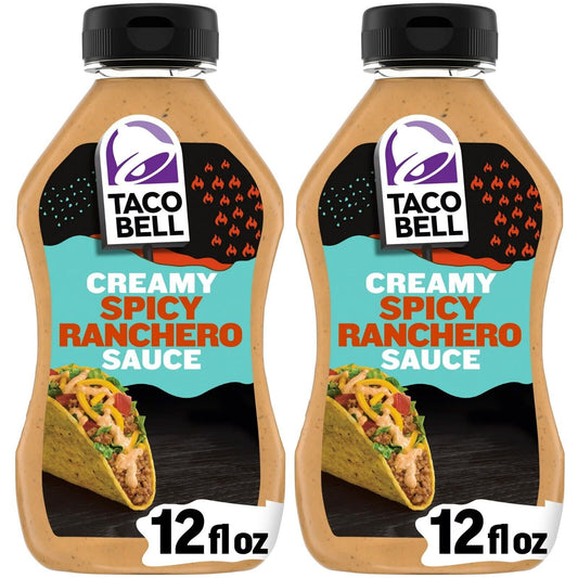 Taco Bell Creamy Spicy Ranchero Sauce, 12 fl. oz. (Pack of 2)