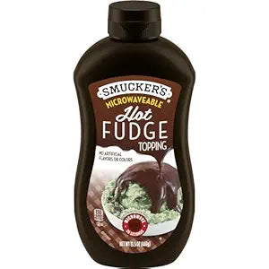 Smucker's Hot Fudge Topping, 15.5 Ounces, Microwavable Squeeze Bottle (Pack of 4)