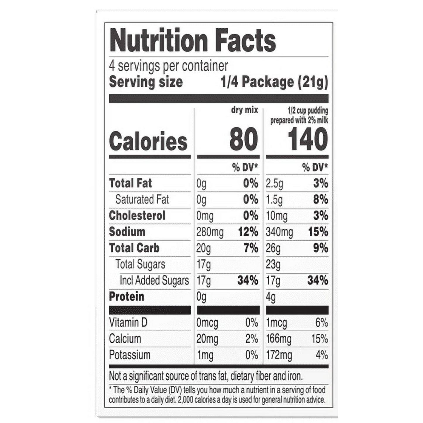 Sonic Banana Shake Instant Pudding Mix, 4 Servings, 3.03 oz Shelf-Stable Cardboard Box (Pack of 5)