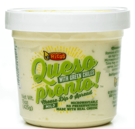 Ricos® Queso Pronto Mild Cheese Dip & Spread with Green Chiles, 15 oz (Pack of 2)