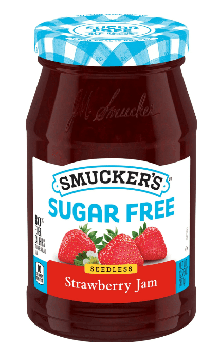 Smucker's Sugar Free Seedless Strawberry Jam with Splenda Brand Sweetener, 12.75 Ounces (Pack of 4)