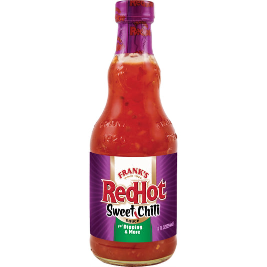 Frank's RedHot Sweet Chili Hot Sauce, 12 fl oz Bottle (Pack of 2)