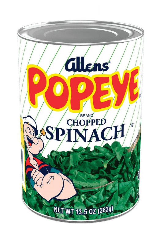 Allens Popeye Chopped Spinach, 13.5 oz., Can (Pack of 4)