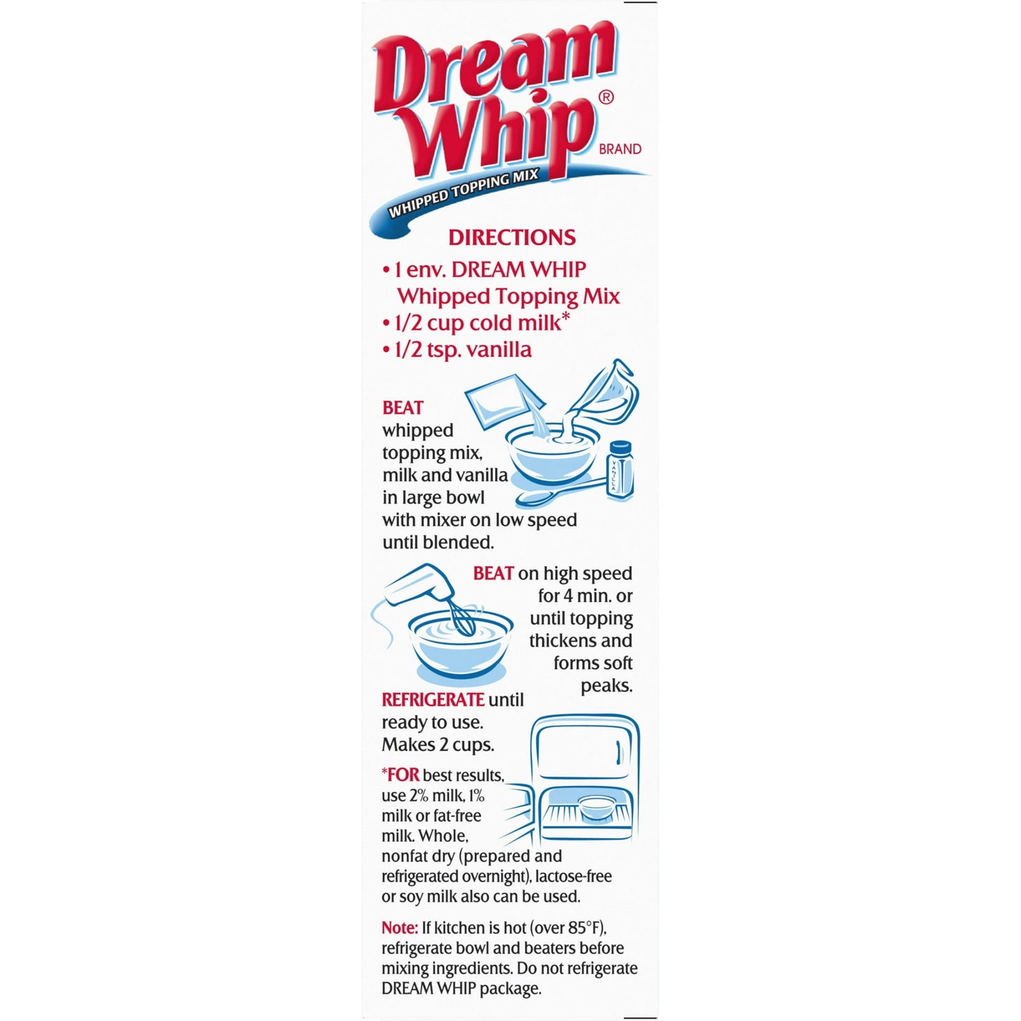 Dream Whip Whipped Topping Mix, 2 ct Packets