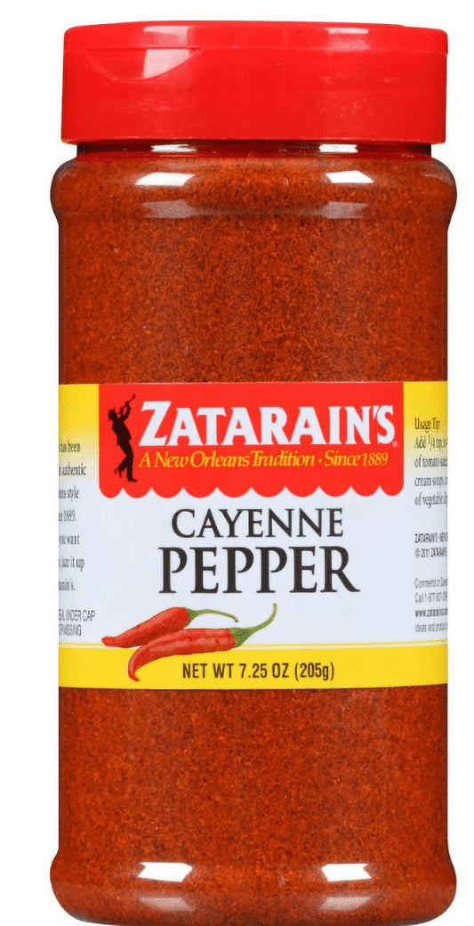 Zatarain's All Natural Cayenne Pepper, 7.25 oz Bottle (Pack of 4)