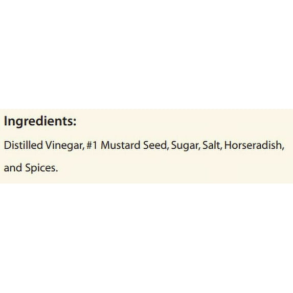 Woeber's Sandwich Pal Mustard Horseradish, 16 oz Squeeze Bottle