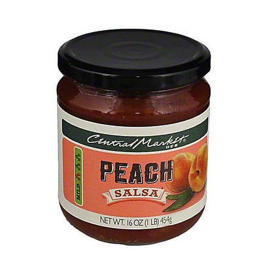 Central Market Mild Peach Salsa, 16 oz (Pack of 4)