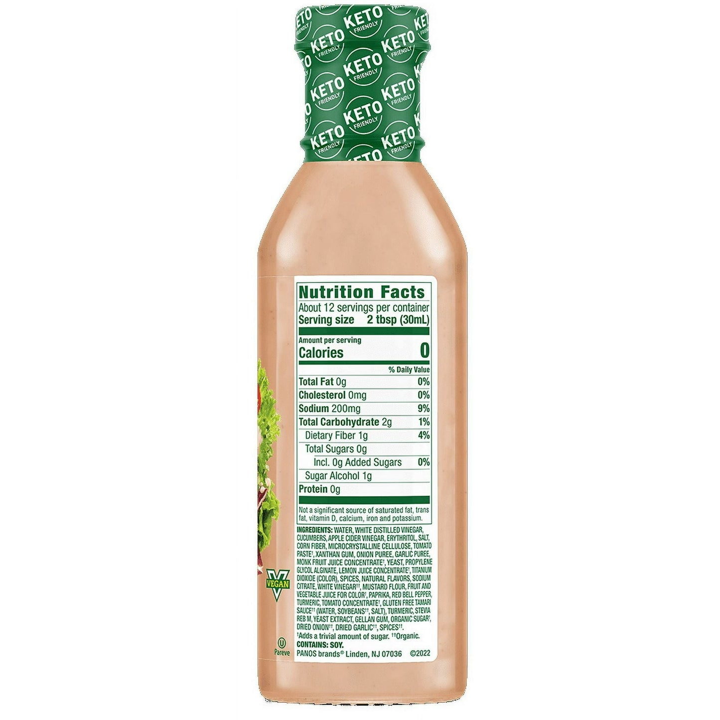 Walden Farms Thousand Island Dressing, 12 oz. Bottle, Fresh and Delicious Salad Topping, Sugar Free 0g Net Carbs Condiment, Smooth and Creamy