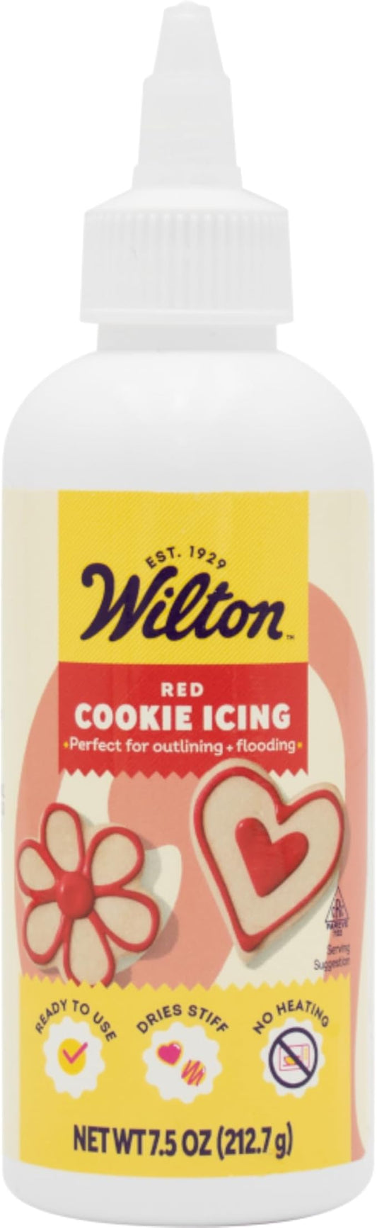 Wilton Red Cookie Icing, 7.5 oz (Pack of 2)