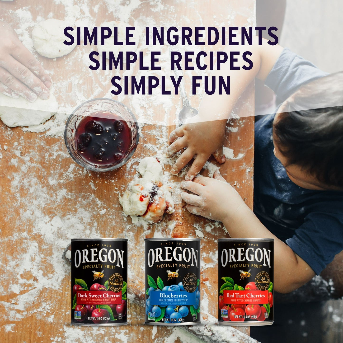 Oregon Fruit Canned Blueberries in Light Syrup, 15 oz Can