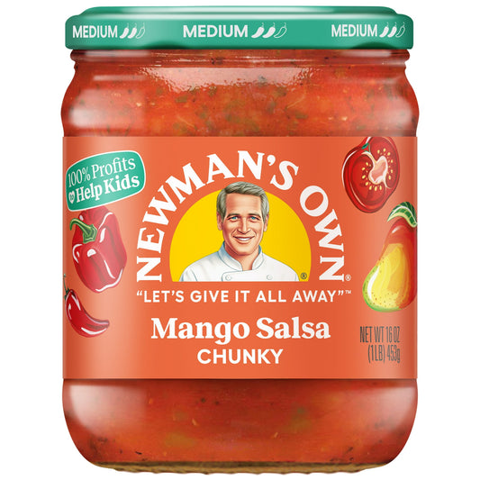 Newman's Own Mango Salsa, Medium Chunky, 16 oz (Pack of 2)
