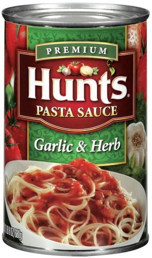 Hunt's Classic Italian Garlic & Herb, Natural Tomato Pasta Sauce 24oz (2 Pack)