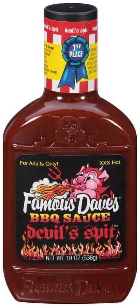 Famous Dave's BBQ Sauce Devil's Spit, 19 oz (Pack of 6)