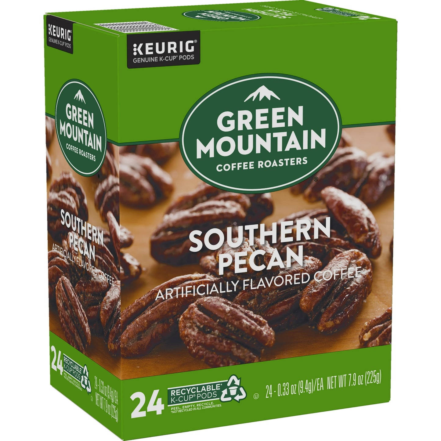 Green Mountain Coffee Southern Pecan, Flavored Keurig K-Cup Coffee Pods, Light Roast, 24 Count