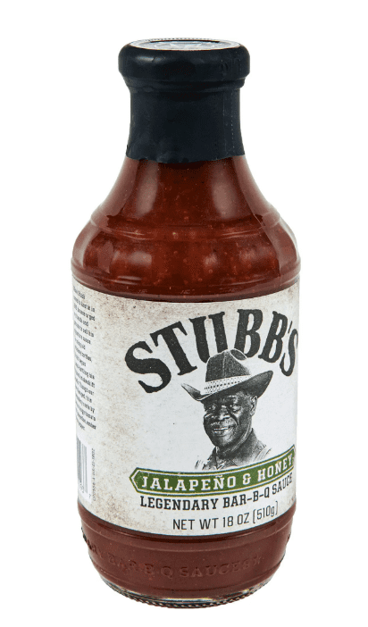 Stubb's Jalapeño & Honey BBQ Sauce, 18 oz (Pack of 4)