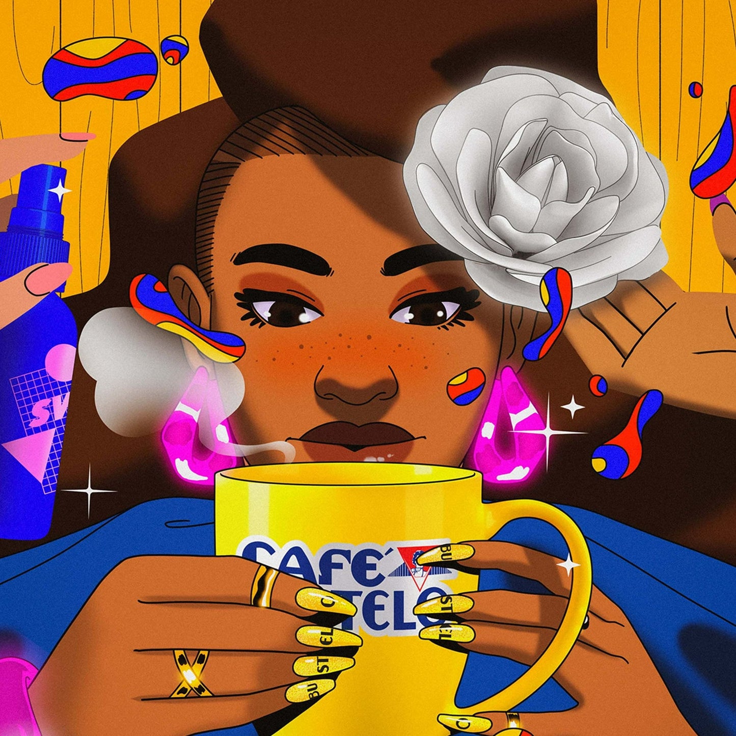 Cafe Bustelo Espresso Ground Coffee, Dark Roast, 22 oz Canister