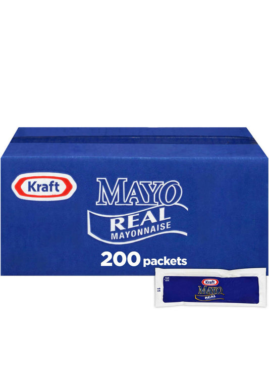 Kraft Real Mayo Packets, 7/16oz (200 Packets)