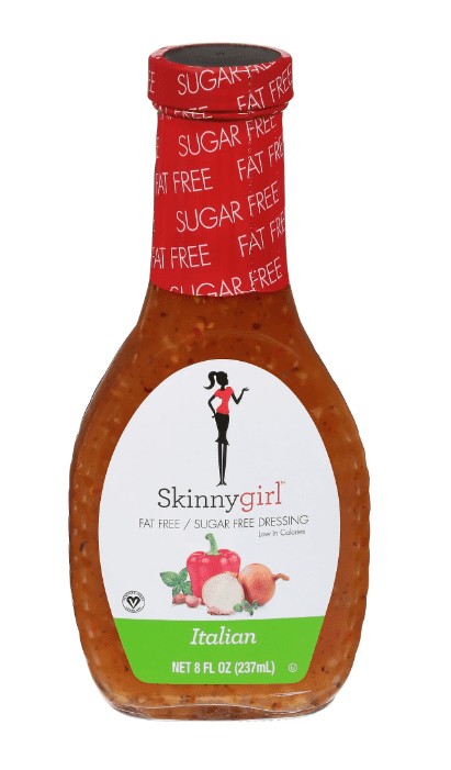 Skinnygirl, Fat-Free, Sugar-Free Italian Salad Dressing, 8 fl oz (Pack of 4)