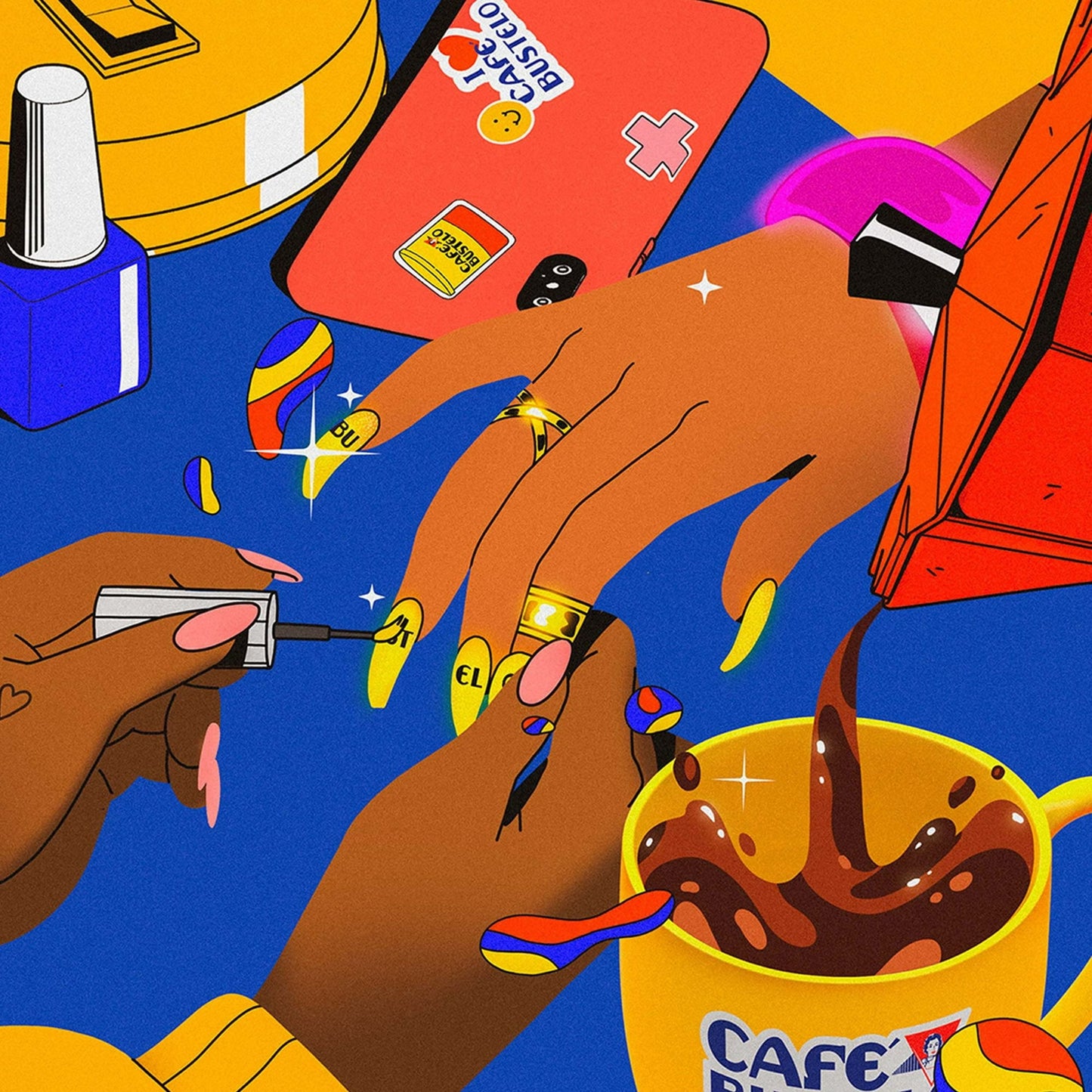 Cafe Bustelo Espresso Ground Coffee, Dark Roast, 22 oz Canister