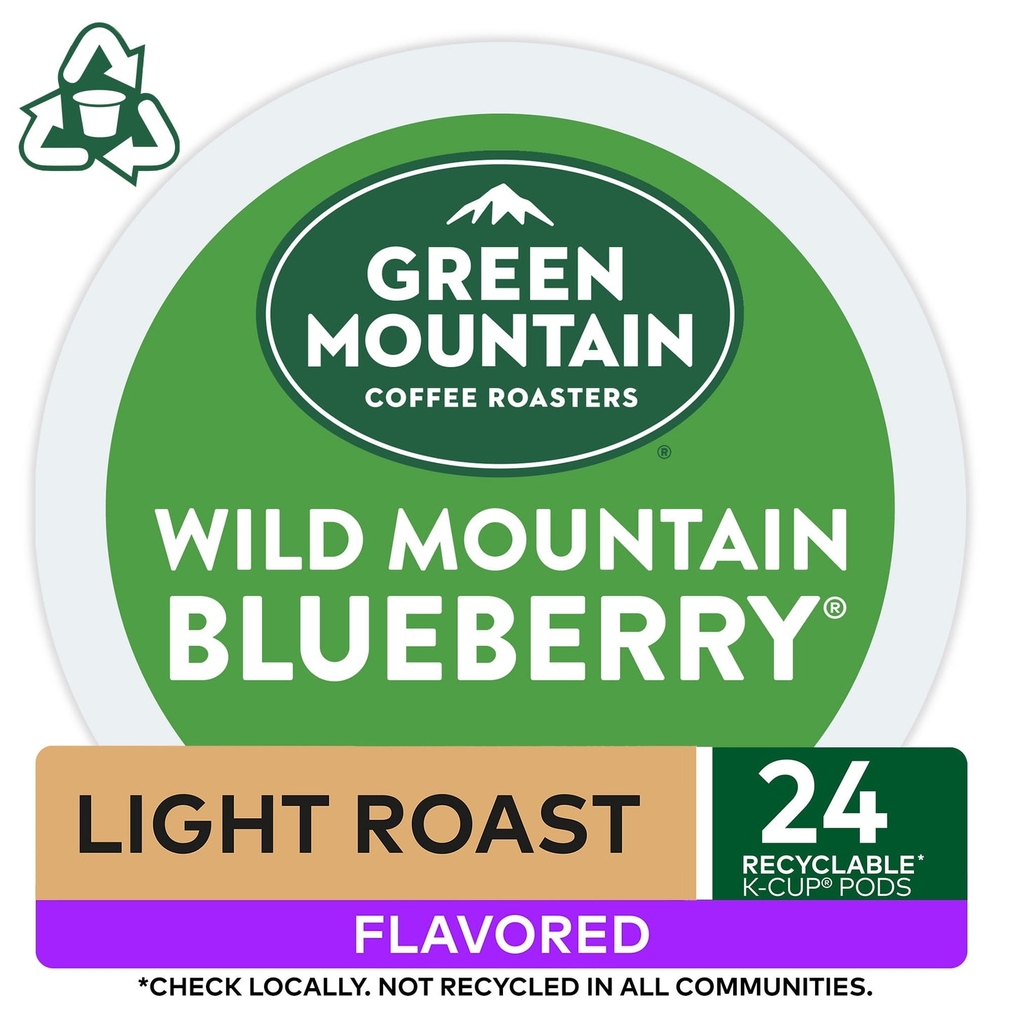 Green Mountain Coffee Roasters, Wild Mountain Blueberry Light Roast K-Cup Coffee Pods, 24 Count