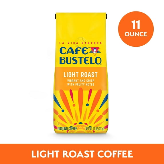 Cafe Bustelo Light Roast Ground Coffee, 11 oz Bag