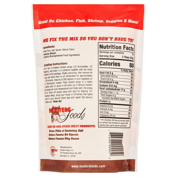 Hooters Wing Breading, 16 oz (Pack of 2)