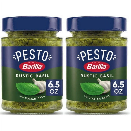 Barilla Rustic Basil Pesto Sauce - 6.5oz pack of 2