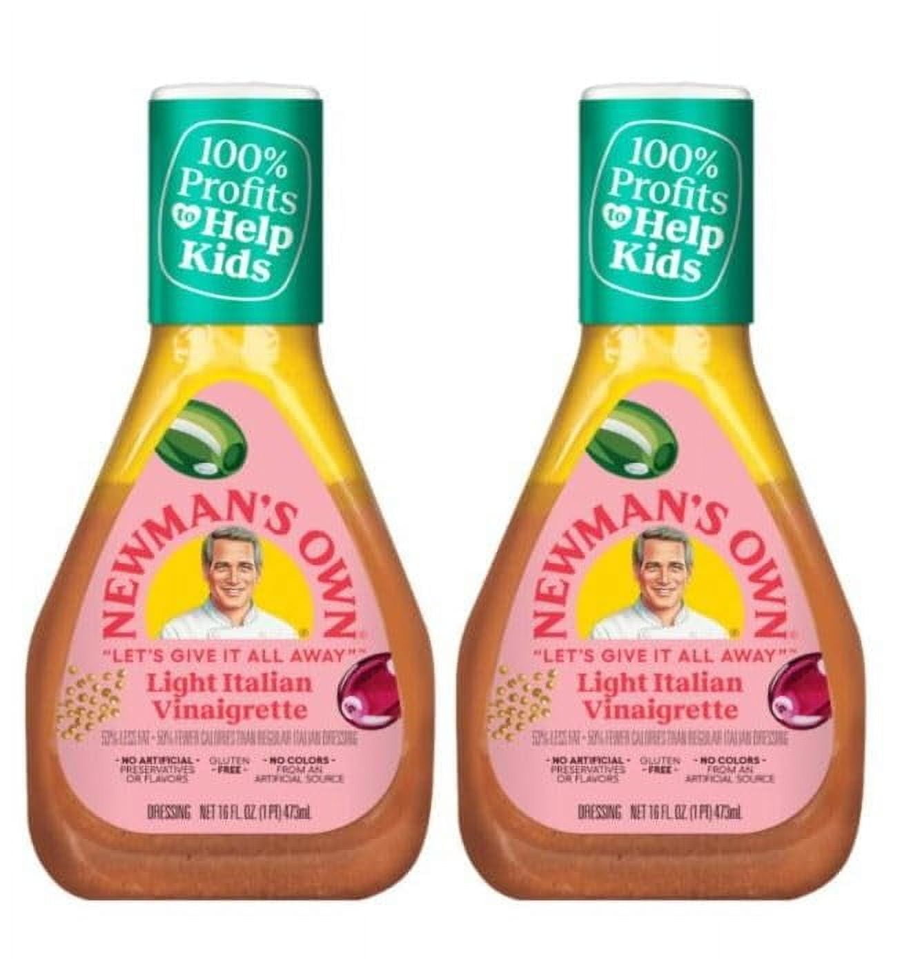 Newman's Own Light Italian Vinaigrette, 16 oz (Pack of 2)