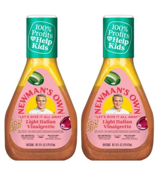 Newman's Own Light Italian Vinaigrette, 16 oz (Pack of 2)