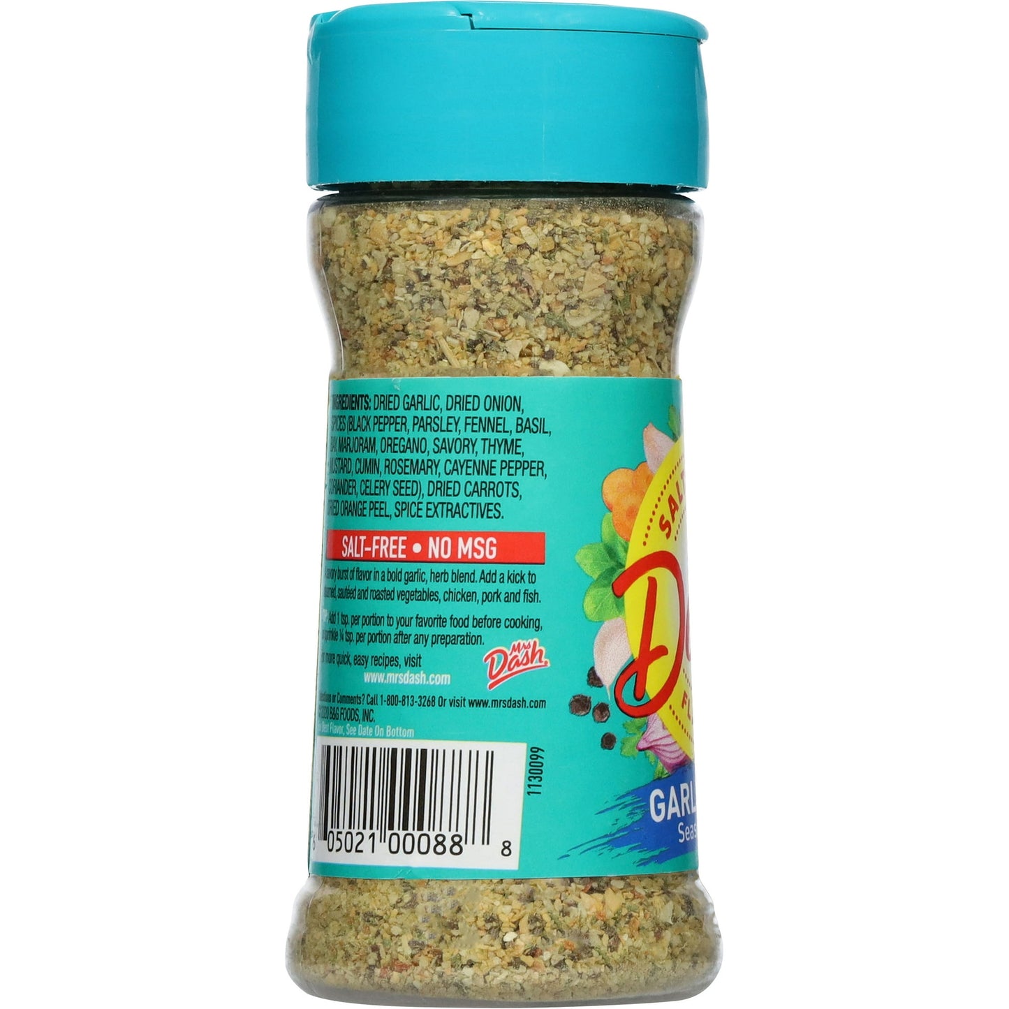 Dash Garlic & Herb Seasoning Blend, Salt Free Kosher, 2.5 oz (Pack of 4)