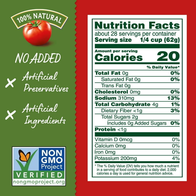 Hunt's 100% Natural Tomato Sauce, 15 oz Can, 4 Count