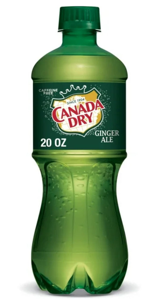 Canada Dry Caffeine Free Ginger Ale Soda Pop, 16.9 fl oz, Bottle (Pack of 2)
