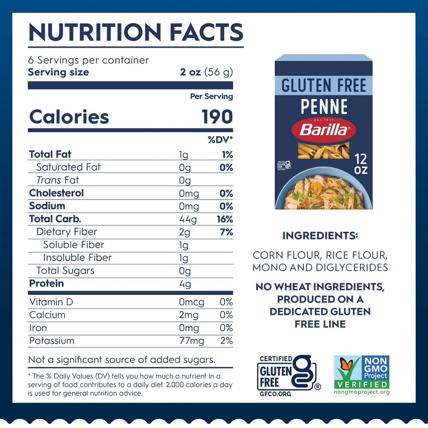 Barilla Gluten Free Penne Pasta, 12 oz (Pack of 1)