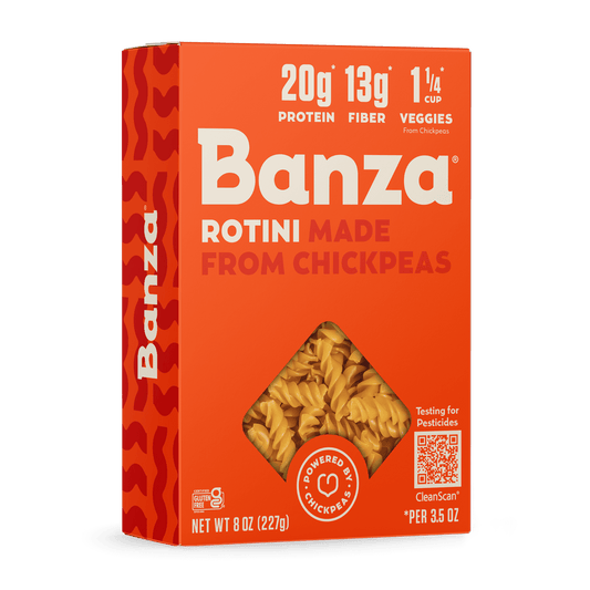 Banza Rotini Pasta from Chickpea Noodles, 8oz (Pack of 2)