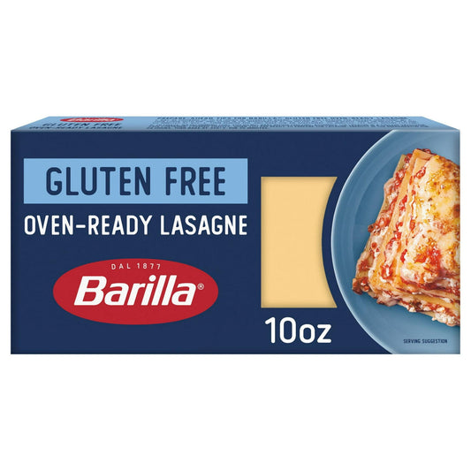 Barilla Gluten Free Oven Ready Lasagna Pasta, 10 oz (Pack of 1)
