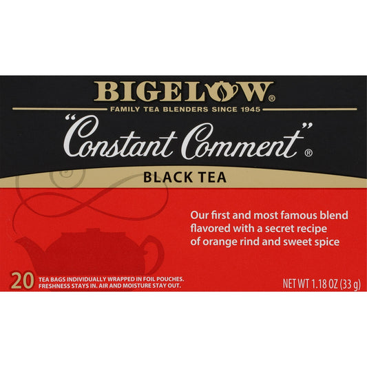 Bigelow Constant Comment, Black Tea Bags, 20 Count, 1.18 oz