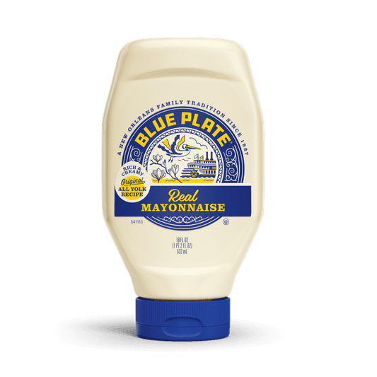 Blue Plate Real Mayonnaise,18 fl oz Squeeze Bottle, Pack of 2