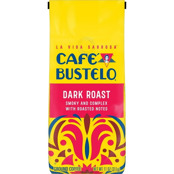 Cafe Bustelo Dark Roast Ground Coffee, 11 oz Bag