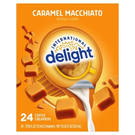 International Delight Caramel Macchiato Coffee Creamer Singles, 24ct (Case of 6)
