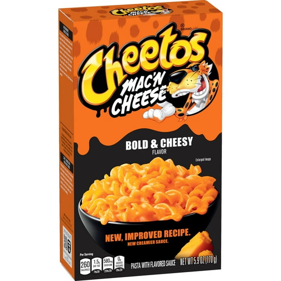 Cheetos Mac N Cheese Pasta with Flavored Sauce Bold & Cheesy Flavor, 5.9 oz Box (Pack of 2)