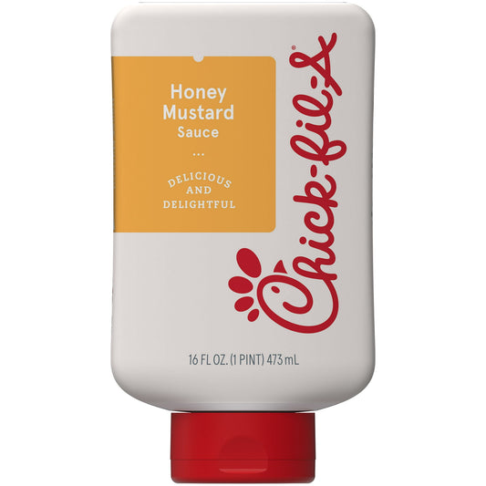 Chick-fil-A Honey Mustard Sauce,16 fl oz Squeeze Bottle, Pack of 2