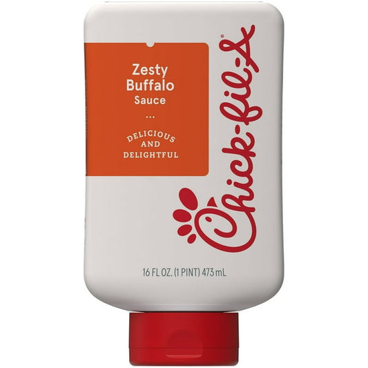 Chick-fil-A Zesty Buffalo Sauce, 16 fl oz Squeeze Bottle- Pack of 2